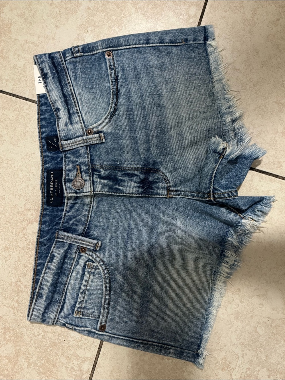 Lucky Brand Blue Distressed Denim Cutoff Shorts